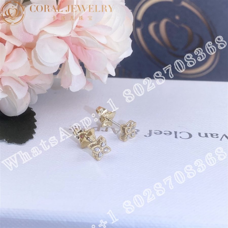 Roberto Coin Princess Flower Earrings with Diamonds ADR777EA0641