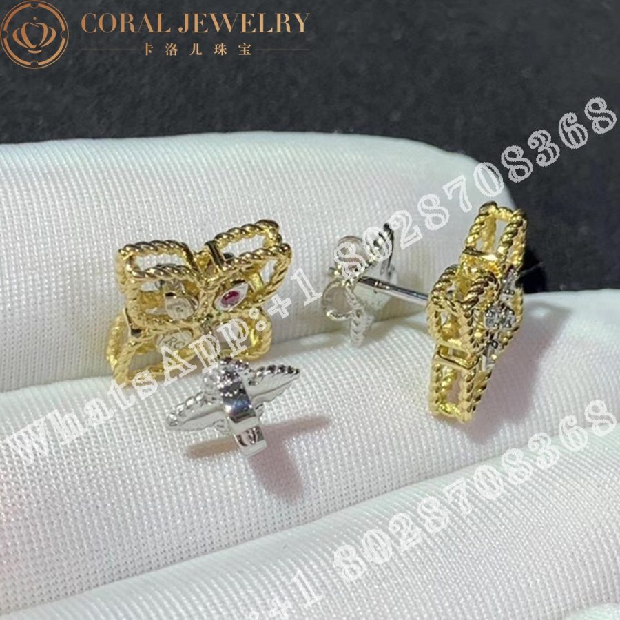 Roberto Coin Princess Flower Earrings with Diamonds ADR777EA2666