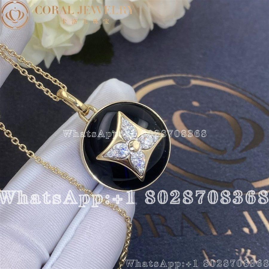 Louis Vuitton B Blossom Medallion Yellow Gold White Gold Onyx And Diamonds Q93746 Coral (3)