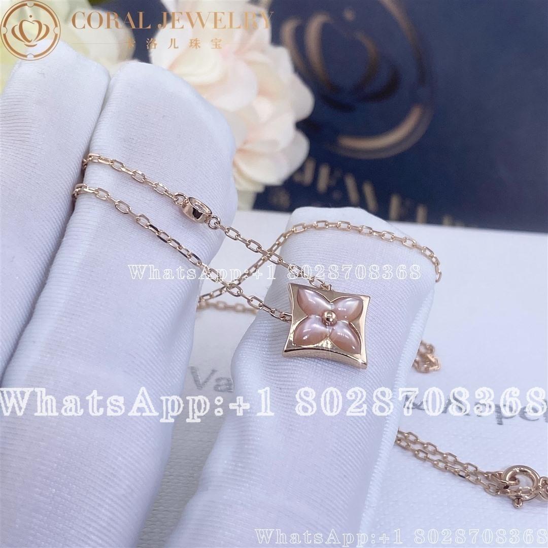 Louis Vuitton Color Blossom Bb Star Pendant Pink Gold Pink Mother Of Pearl And Diamond Q93612 Coral (2)