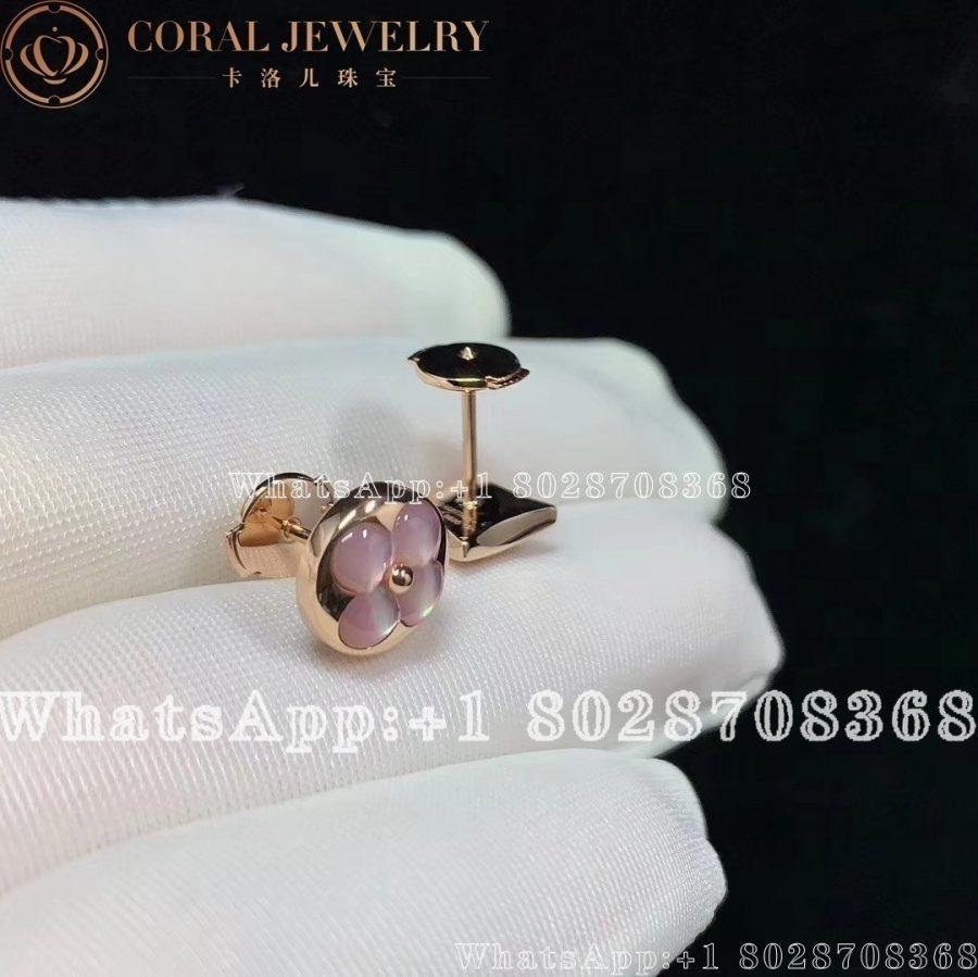 Louis Vuitton Color Blossom Star Ear Stud Rose Gold And Pink Mother Of Pearl Q96426 Coral (11)