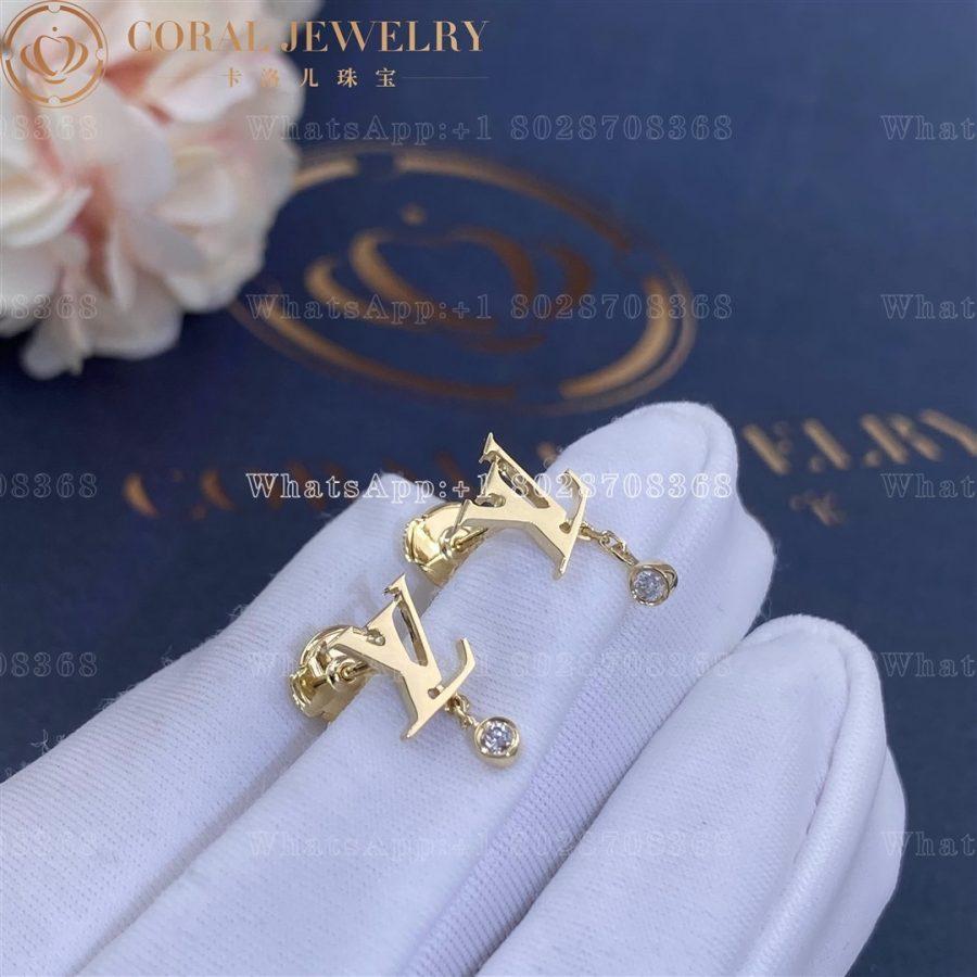 Louis Vuitton Idylle Blossom Lv Ear Stud Yellow Gold And Diamond Coral (5)