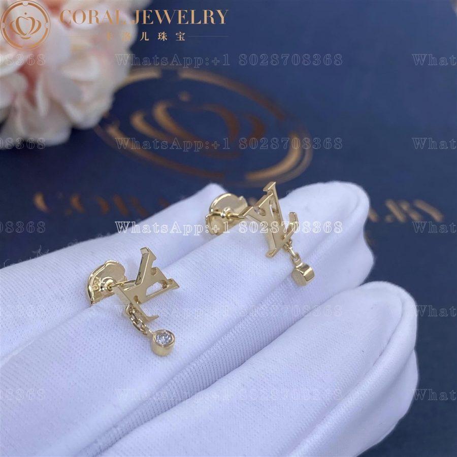 Louis Vuitton Idylle Blossom Lv Ear Stud Yellow Gold And Diamond Coral (6)