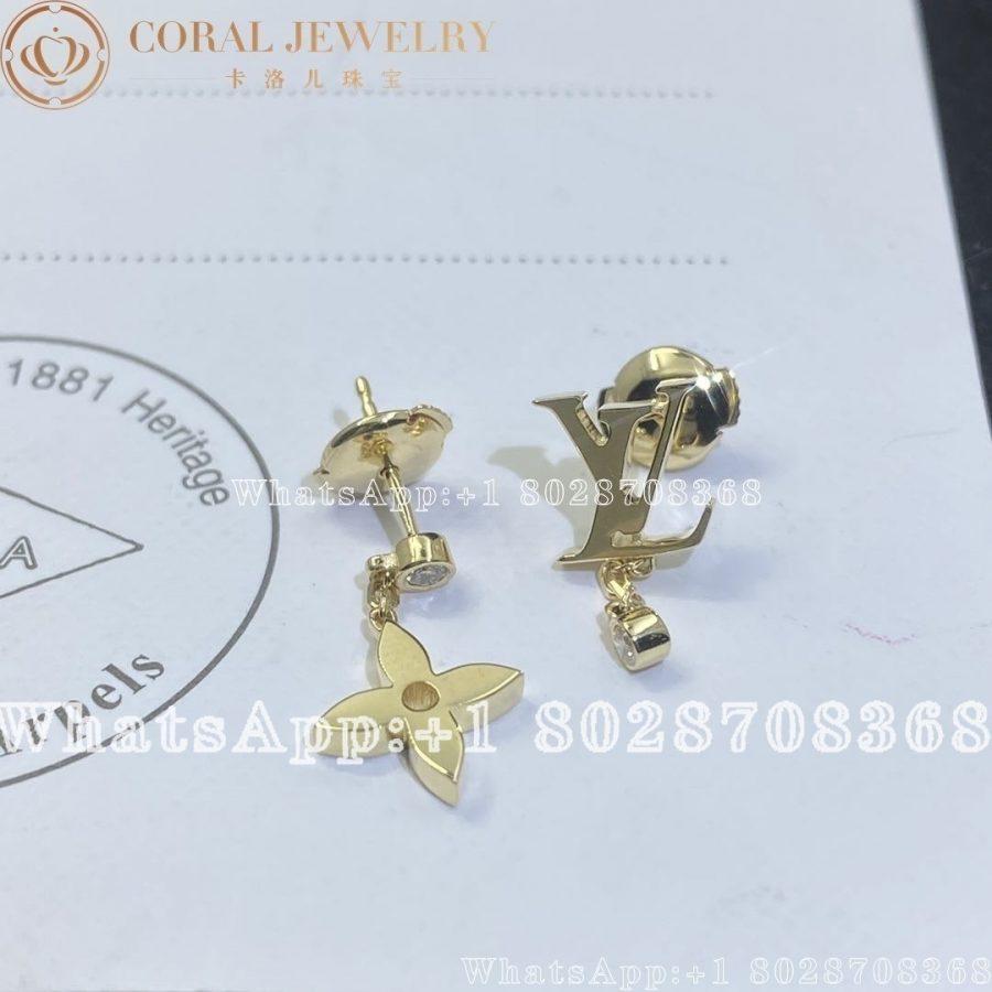 Louis Vuitton Idylle Blossom Lv Ear Stud Yellow Gold And Diamond Q96495 Coral (1)