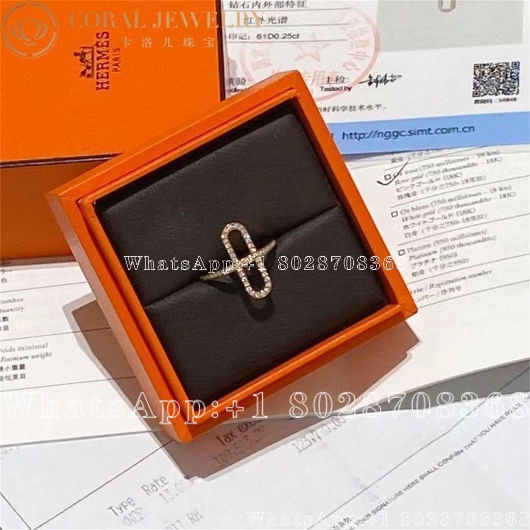 Hermes Ever Chaine Dancre Ring Coral (2)