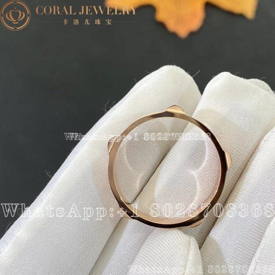 Hermes Mini Clous Ring In Rose Gold Coral (3)