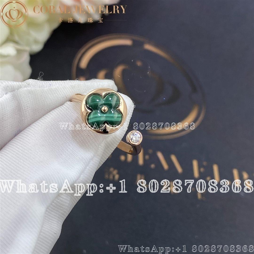 Louis Vuitton Color Blossom Mini Sun Ring Pink Gold Malachite And Diamond Q9n08g Coral (1)