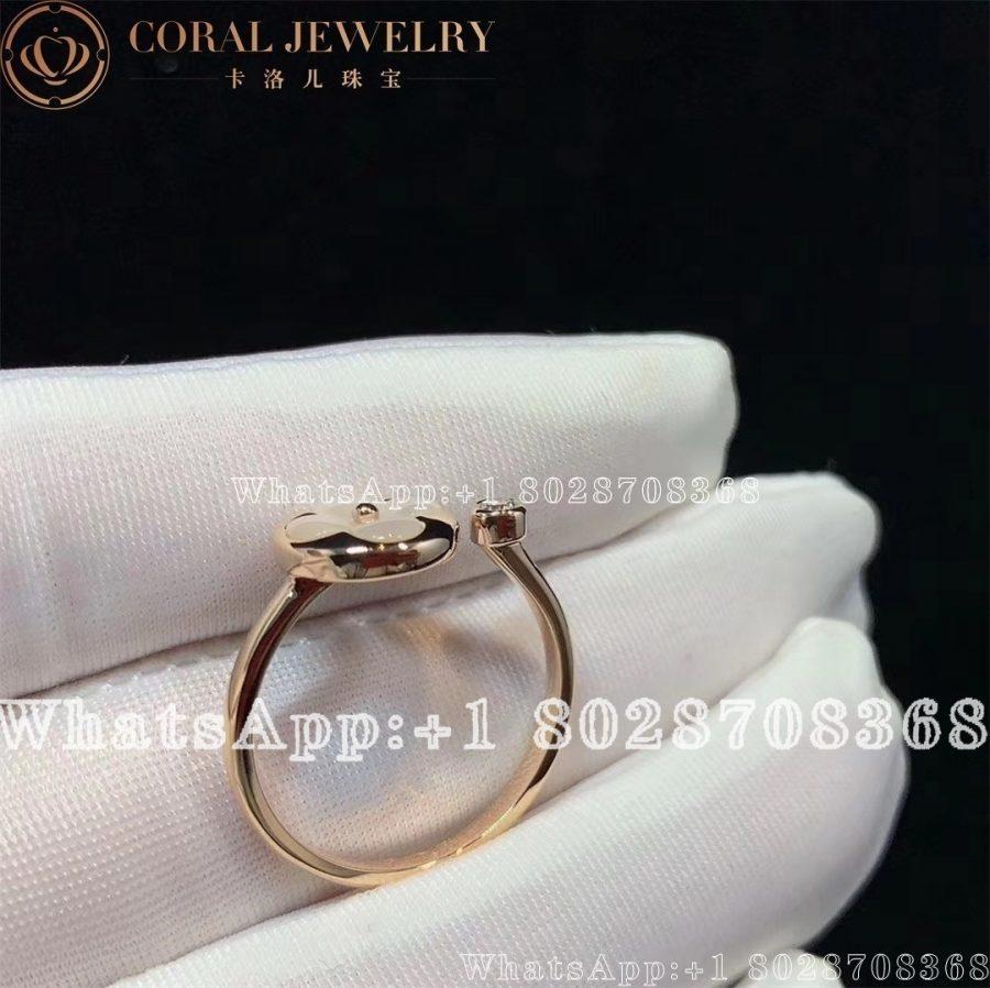 Louis Vuitton Color Blossom Mini Sun Ring Pink Gold White Mother Of Pearl And Diamond Q9l68d Coral (2)