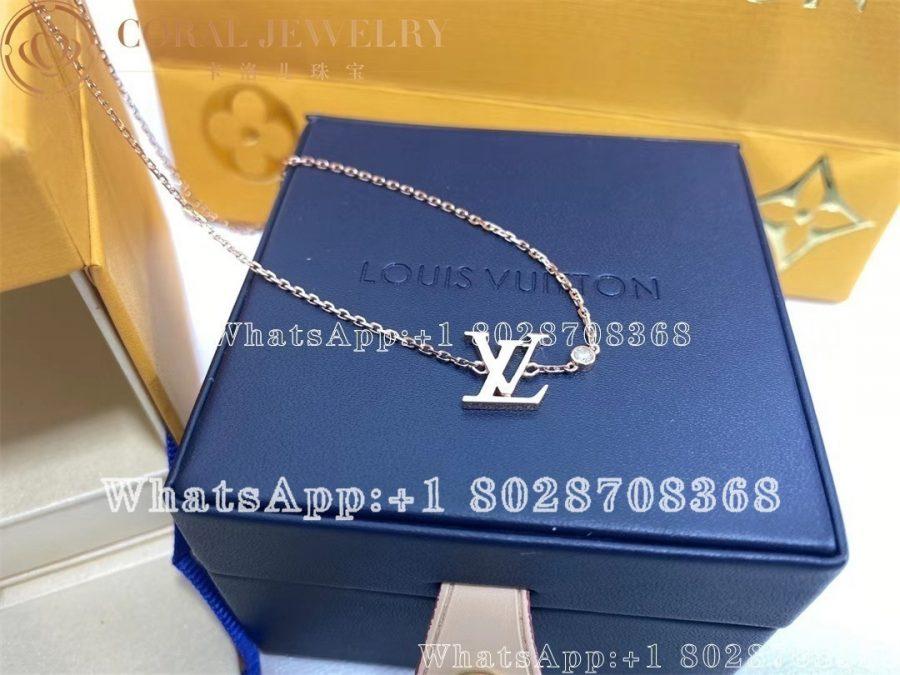 Louis Vuitton Idylle Blossom Lv Pendant Pink Gold And Diamond Q93655 Coral (4)