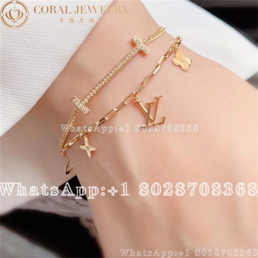 Louis Vuitton Idylle Blossom Monogram Station Bracelet Coral (4)