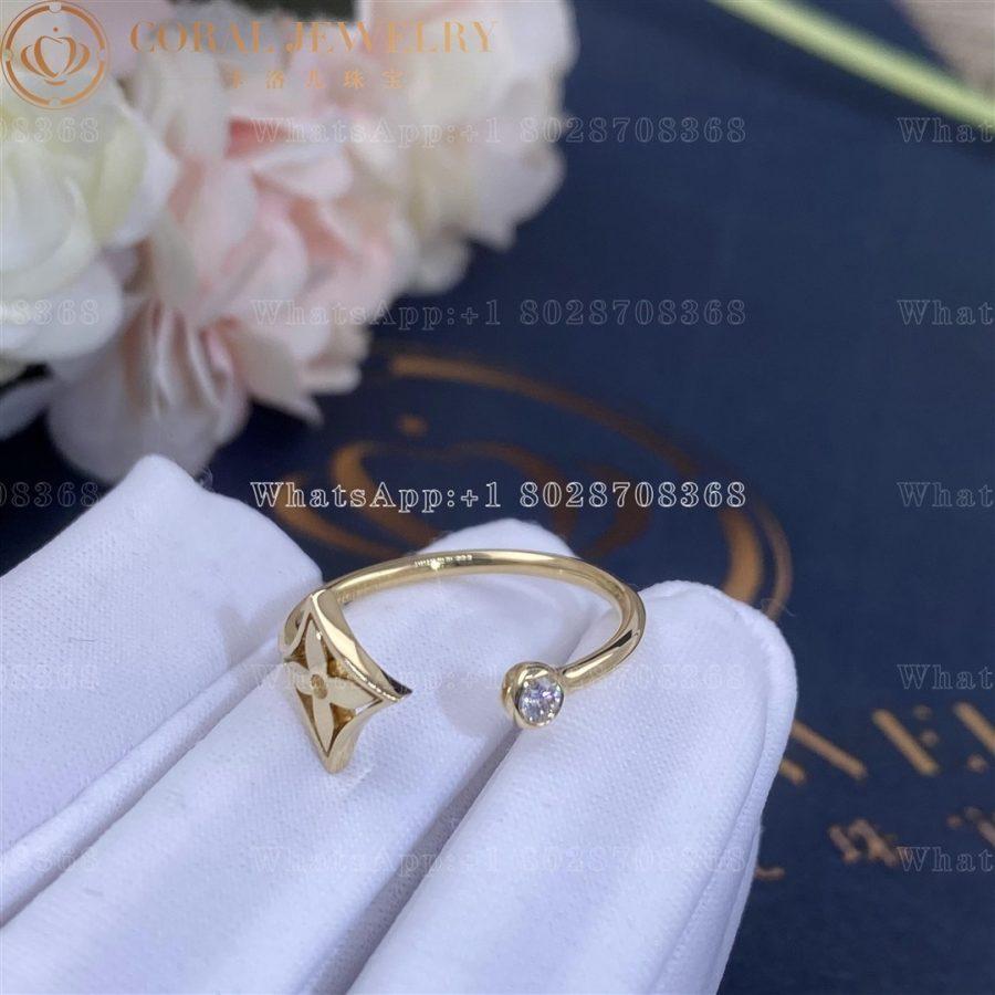 Louis Vuitton Idylle Blossom Ring 3 Golds And Diamonds Q9f15e Coral (14)