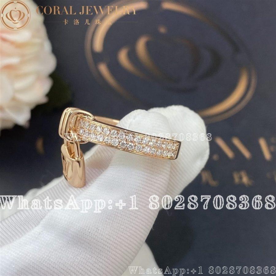 Louis Vuitton Lock It Diamonds And Gold Ring Coral (5)