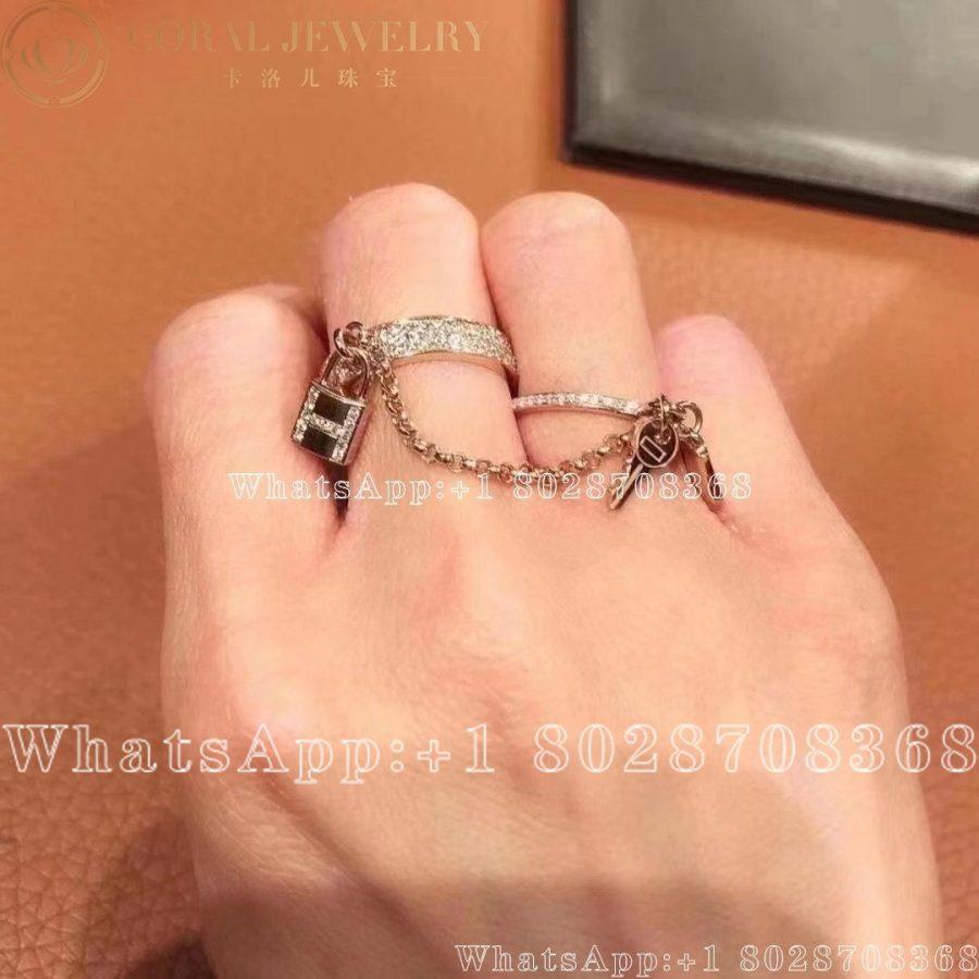 Hermes Kelly Cadenas Bracelet Small Model H220464b Coral (18)