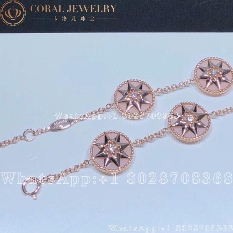 Dior Rose Gold Rose Des Vents Bracelet Jrdv95063 Coral (3)