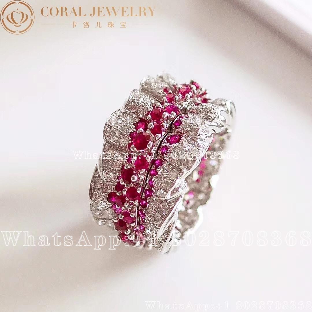 Dior Couture Dior Ring White Gold Sapphires And Diamonds Coral (1)