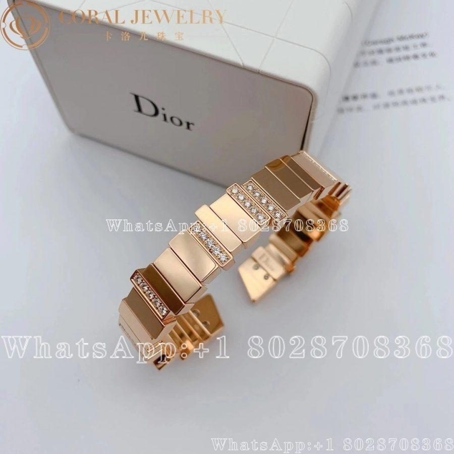 Dior Gem Dior Bracelet Rose Gold And Diamonds Coral (1)