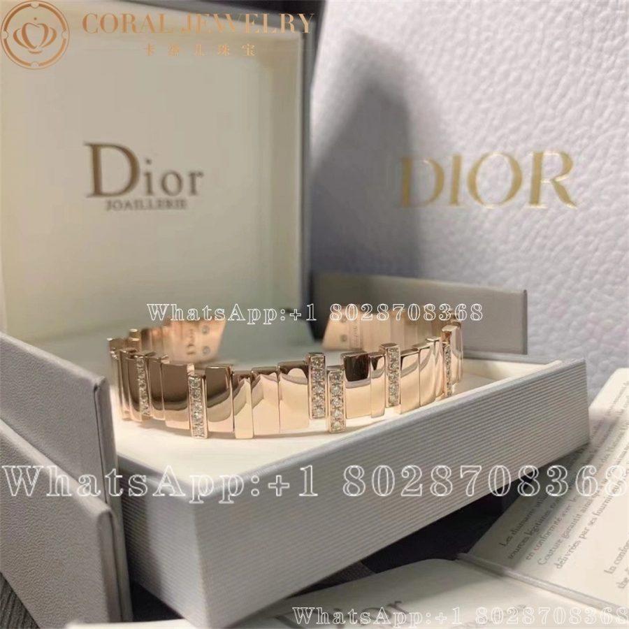 Dior Gem Dior Bracelet Rose Gold And Diamonds Coral (3)