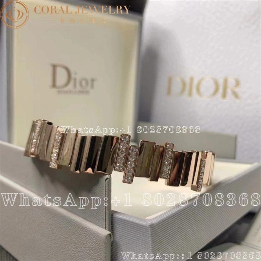 Dior Gem Dior Bracelet Rose Gold And Diamonds Coral (4)