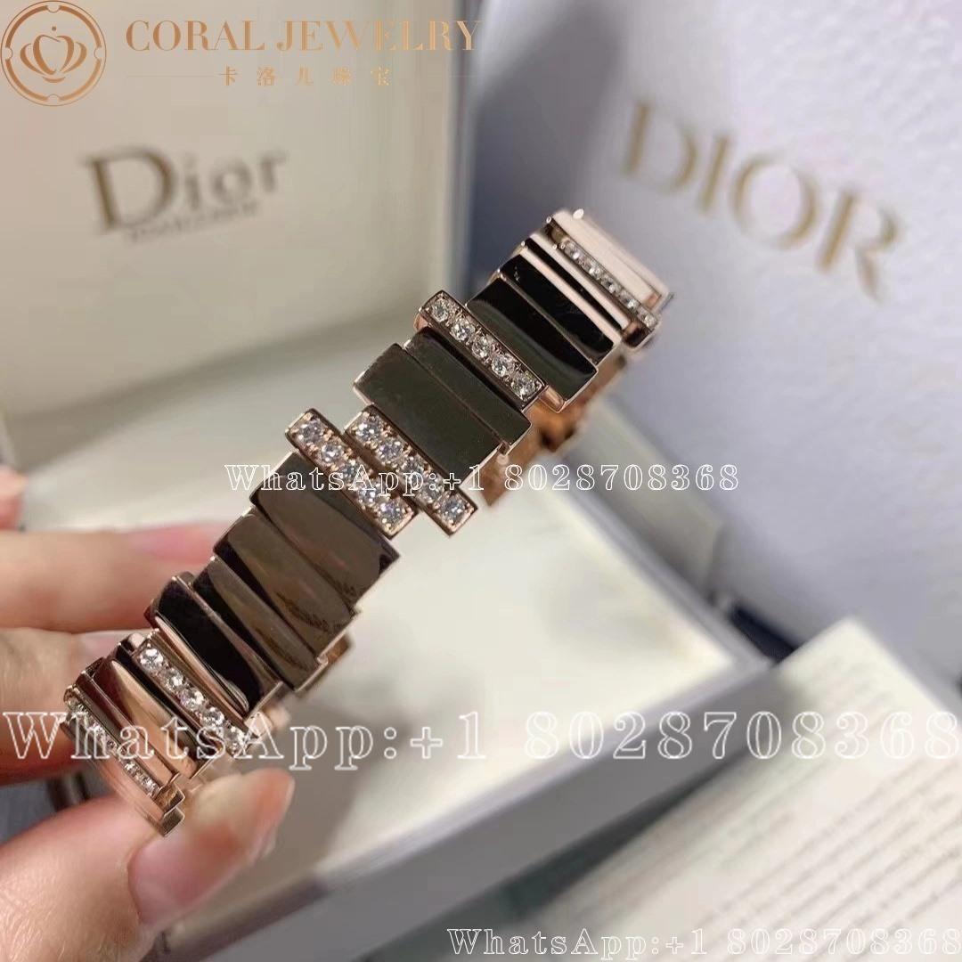 Dior Gem Dior Bracelet Rose Gold And Diamonds Coral (6)