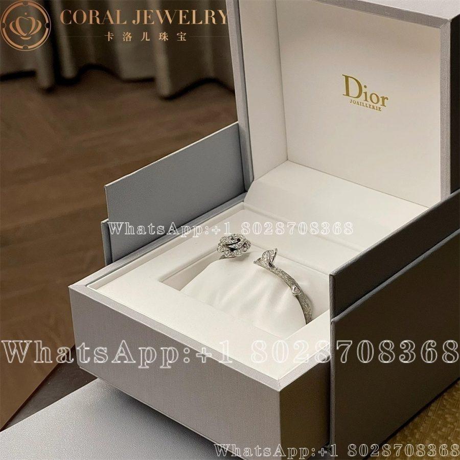 Dior Rose Dior Bagatelle Bracelet 18k White Gold Diamonds Coral (1)