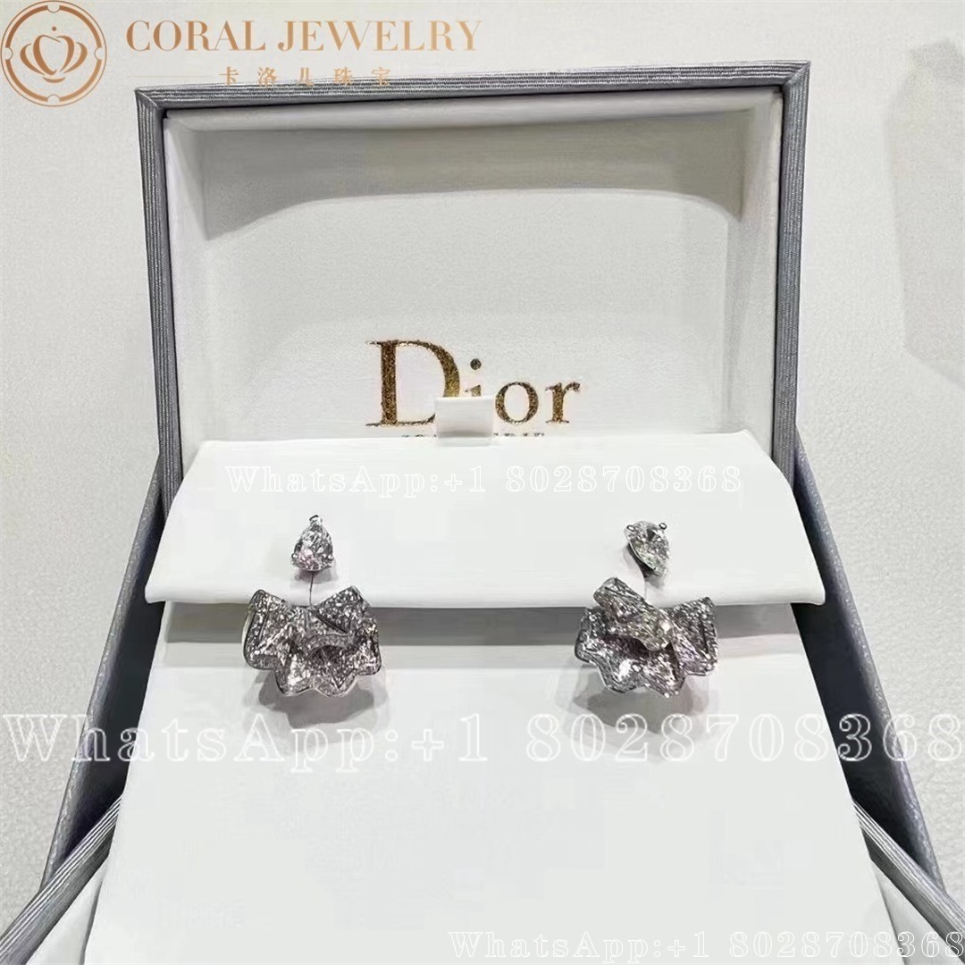 Dior Couture Dior Earrings White Gold And Diamonds Coral (3)