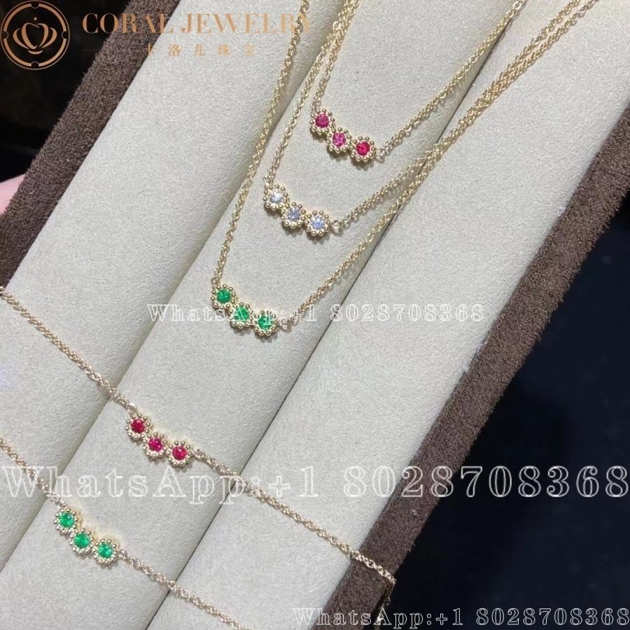 Dior Mimirose Necklace Yellow Gold And Diamonds Coral (4)