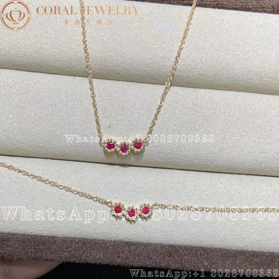 Dior Mimirose Necklace Yellow Gold And Diamonds Coral (5)