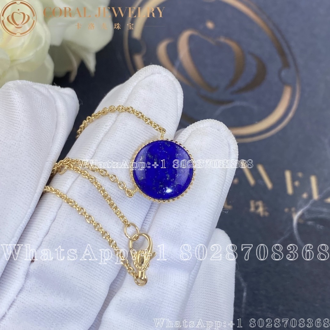 Dior Rose Des Vents Necklace Yellow Gold Diamond And Lapis Lazuli Coral (4)