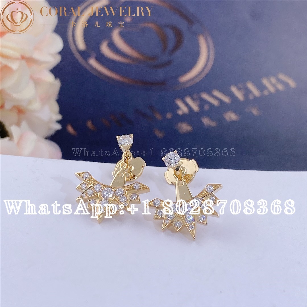 Piaget Sunlight Yellow Gold Diamond Earrings G38r0900 Coral (1)