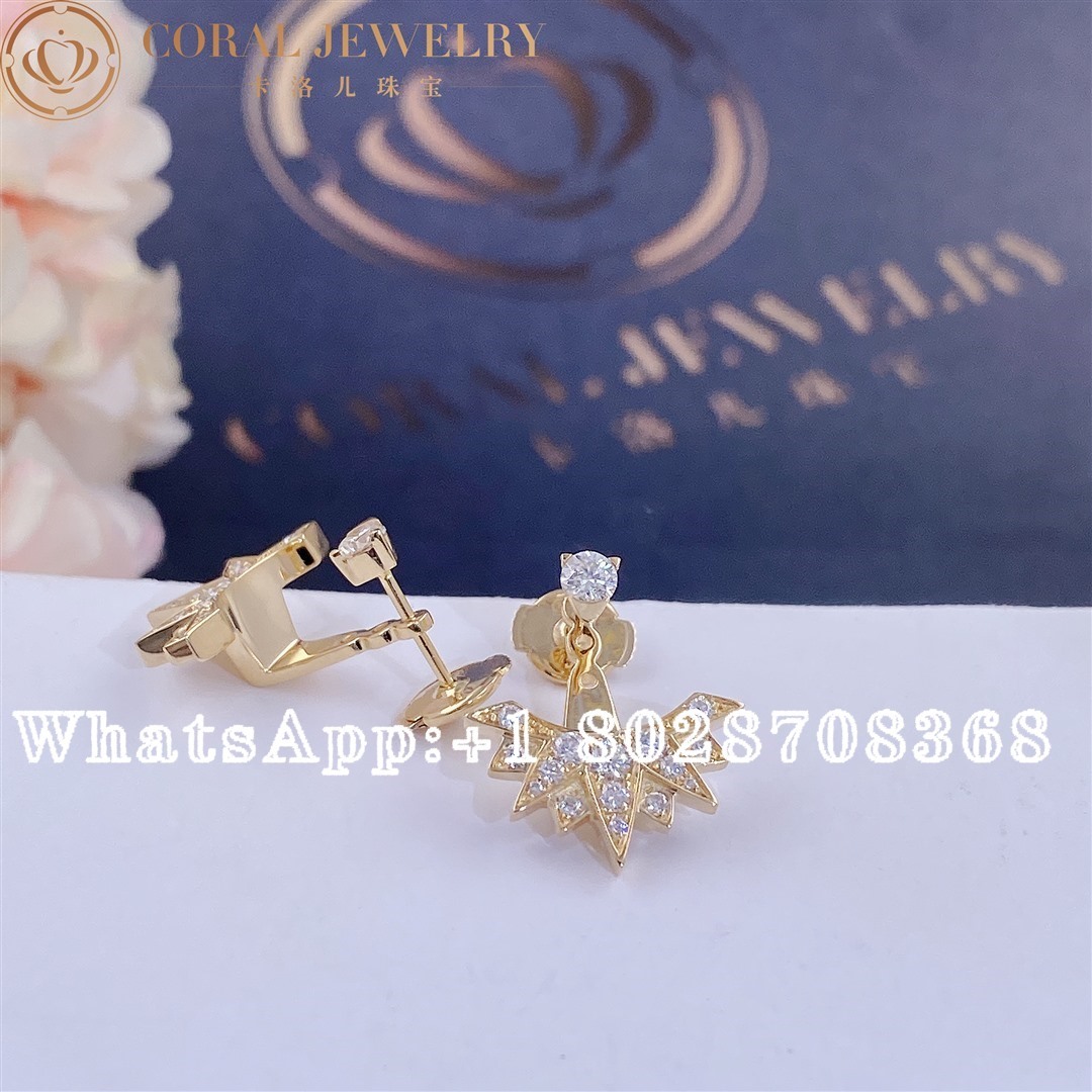 Piaget Sunlight Yellow Gold Diamond Earrings G38r0900 Coral (2)