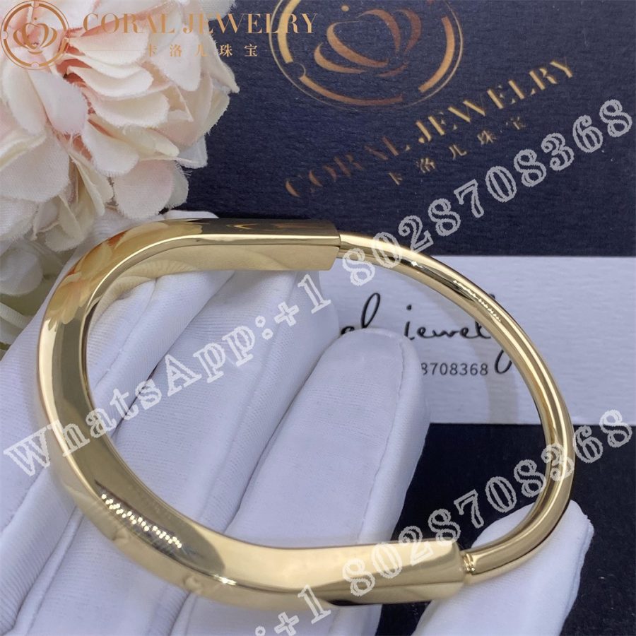 Tiffany Lock Bangle In Yellow Gold Coral (1)