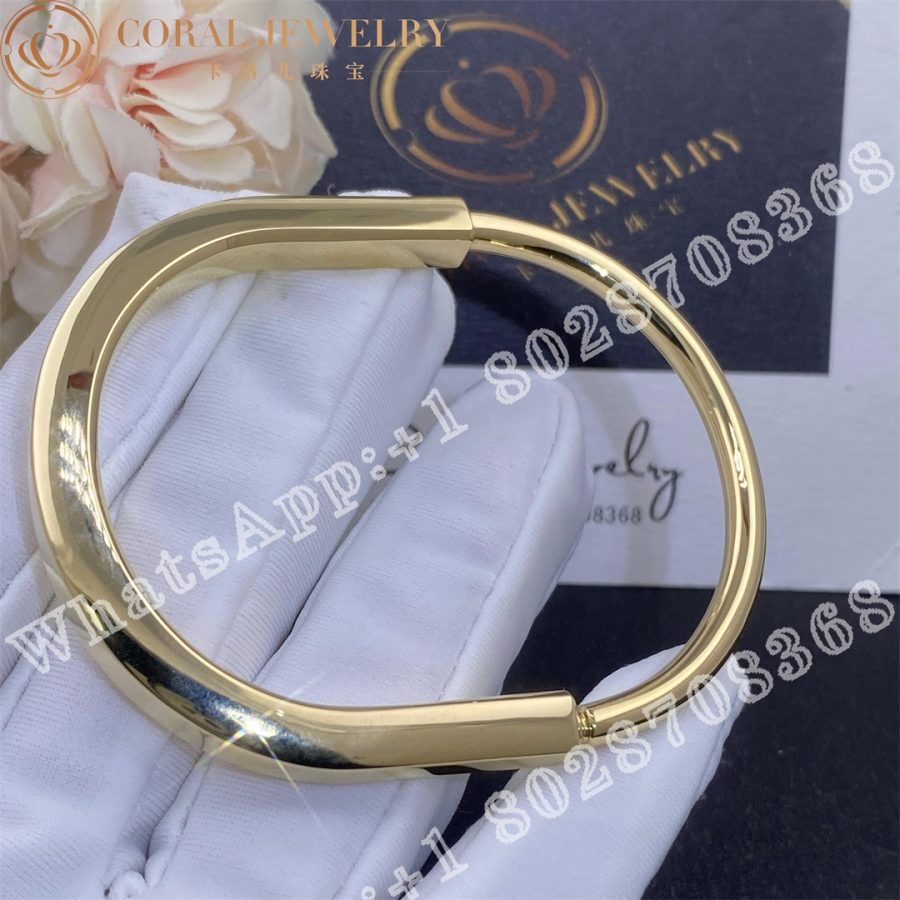 Tiffany Lock Bangle In Yellow Gold Coral (3)