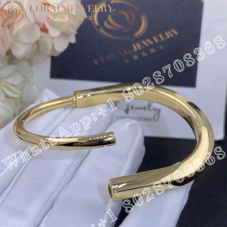 Tiffany Lock Bangle In Yellow Gold Coral (9)