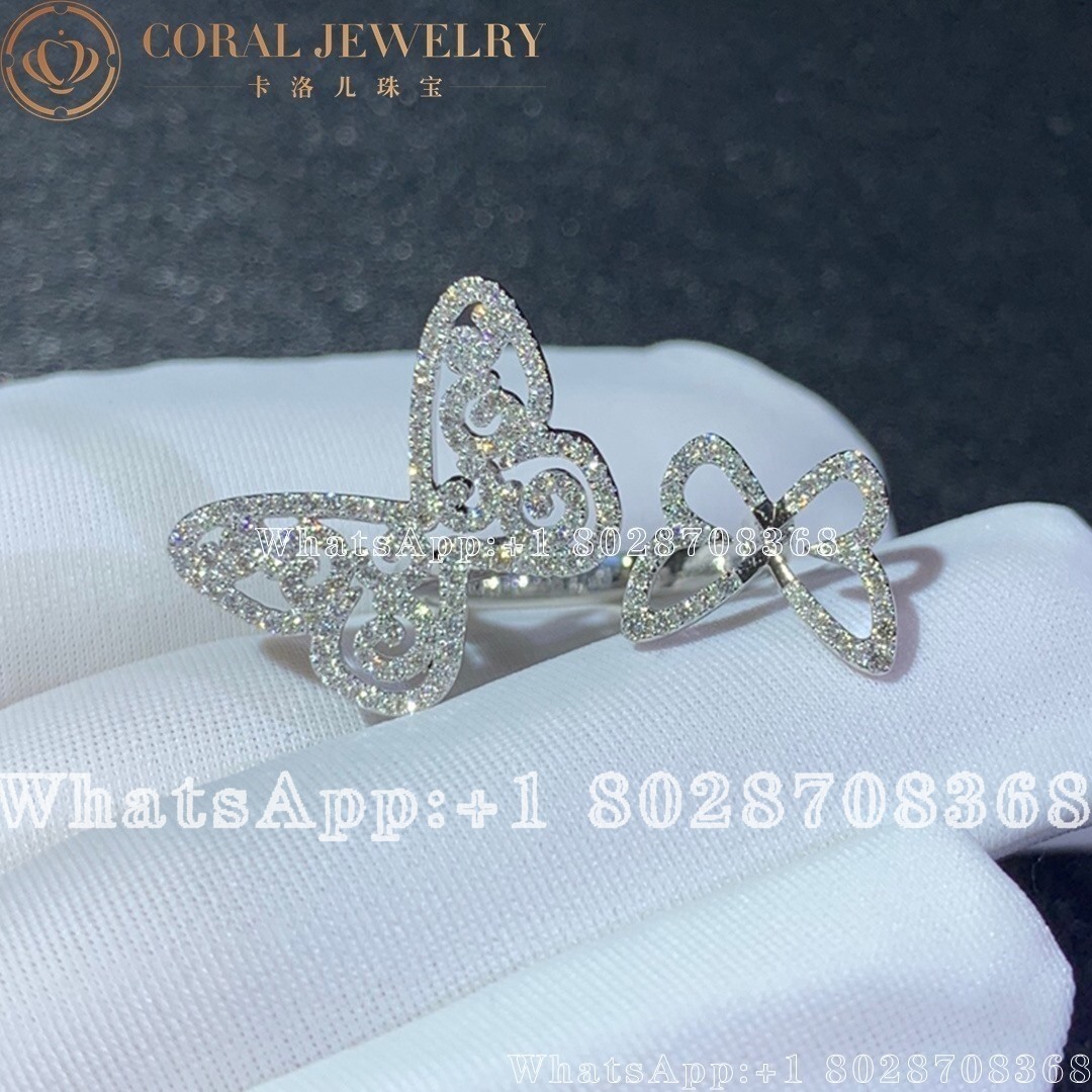 Graff Butterfly Silhouette Diamond Ring Coral (1)