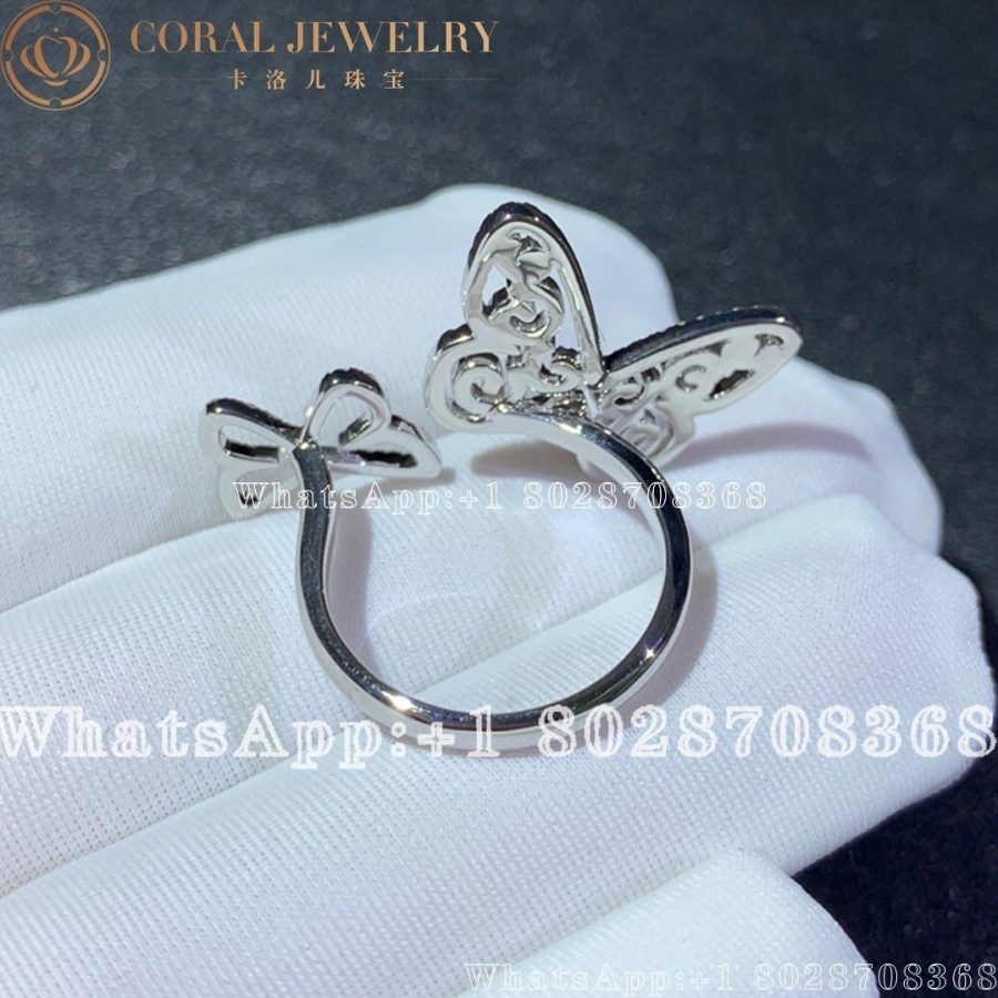 Graff Butterfly Silhouette Diamond Ring Coral (7)