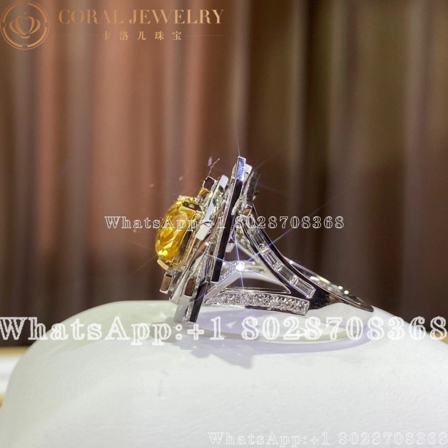 Graff Threads Yellow And White Diamond Ring Coral (3)