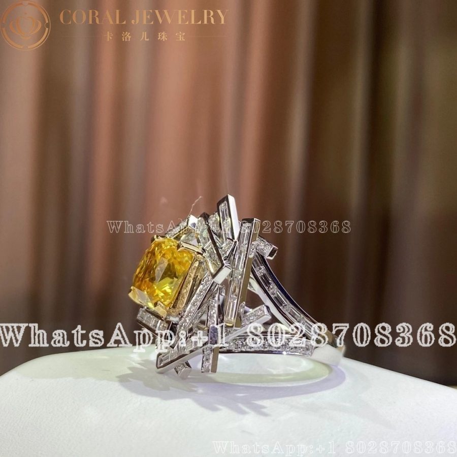 Graff Threads Yellow And White Diamond Ring Coral (4)