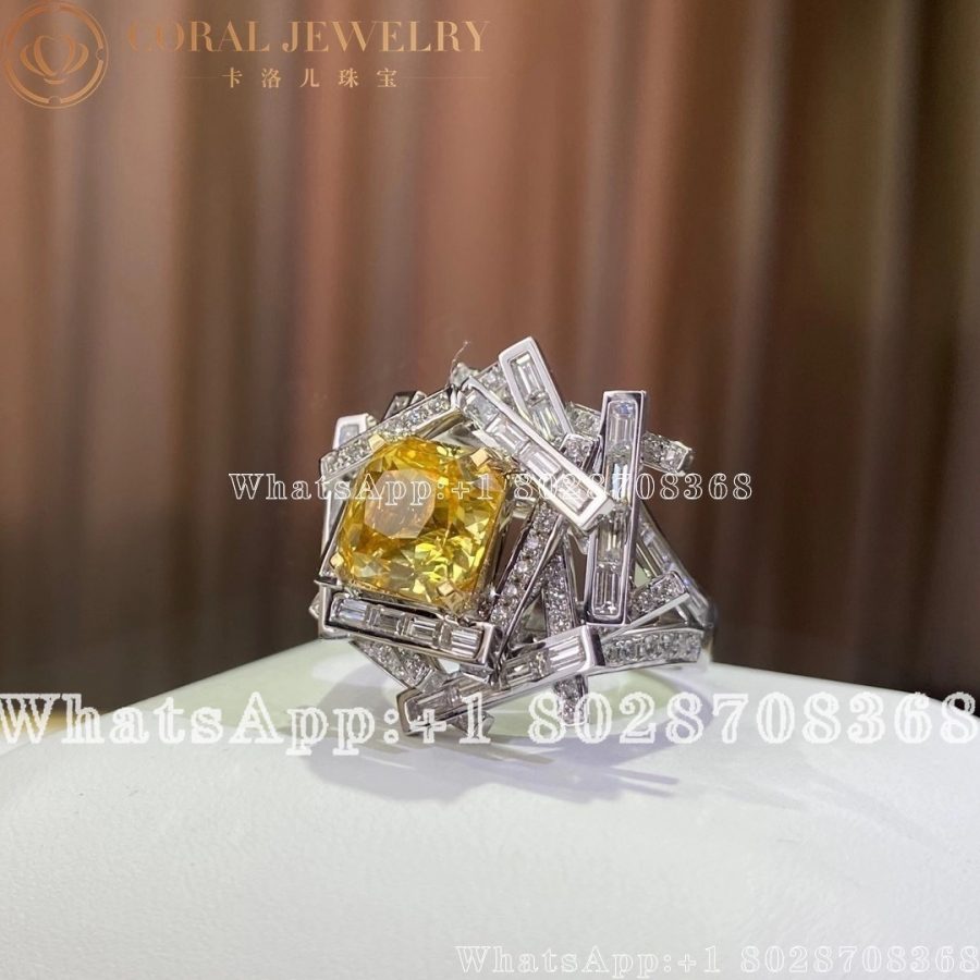 Graff Threads Yellow And White Diamond Ring Coral (7)