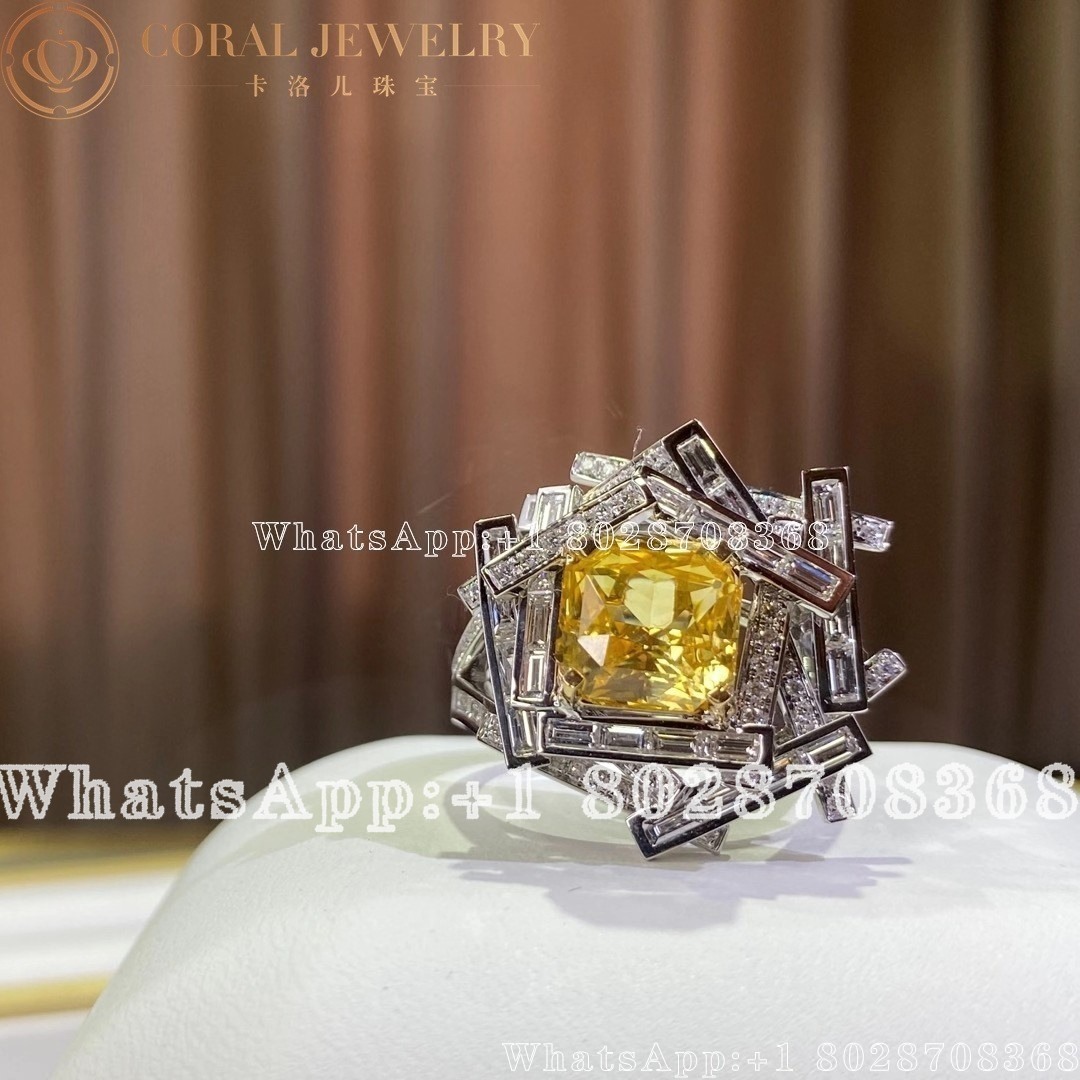 Graff Threads Yellow And White Diamond Ring Coral (8)