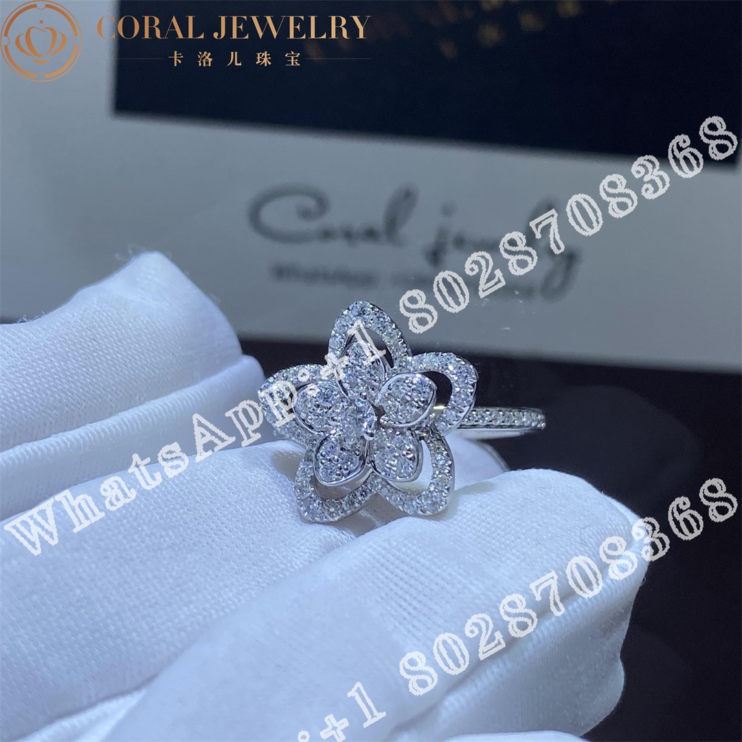 Graff Wild Flower Large Diamond Ring Coral (4)