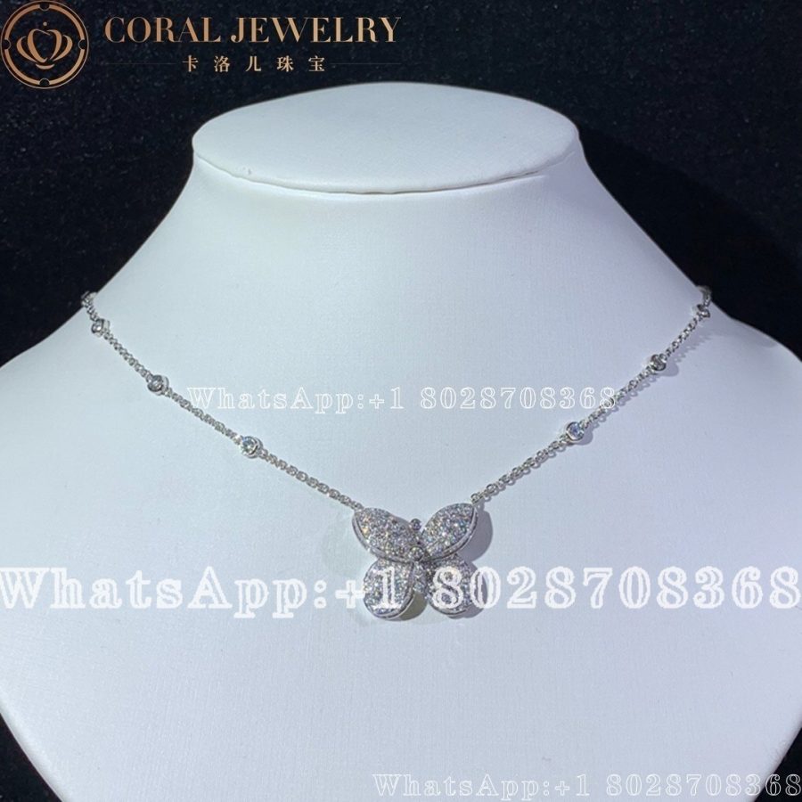 Graff Baby Princess Butterfly Diamond Pendant Coral (3)