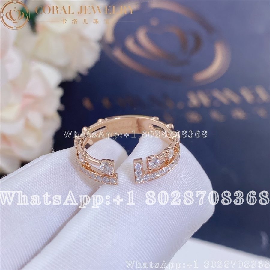 Marli Avenues Index Ring In Rose Gold Coral (3)