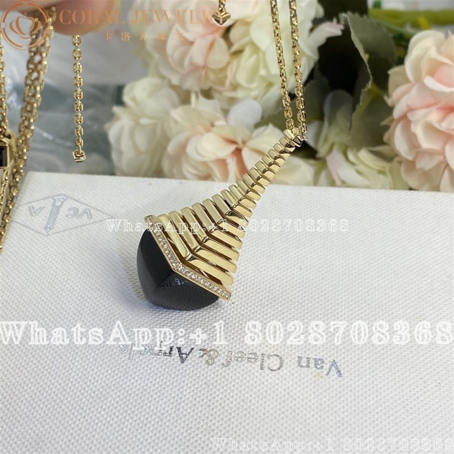 Marli Cleo Rev Pendant Yellow Gold Black Onyx Cora (2)