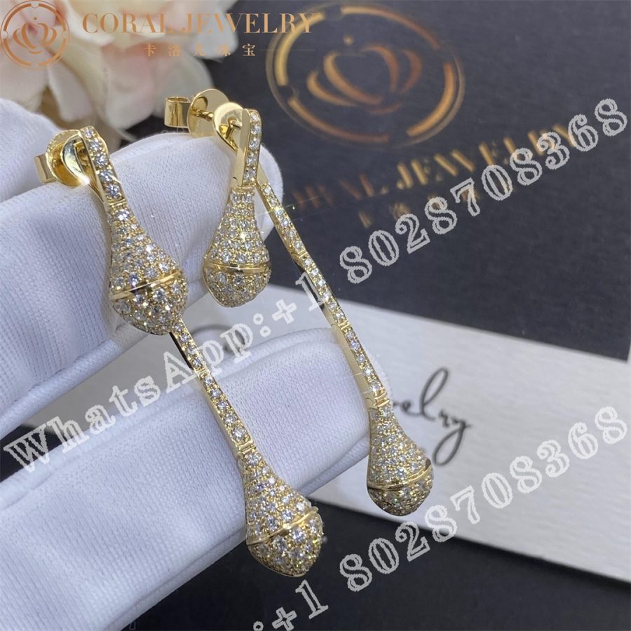 Marli Cleo Full Diamond Drop Earrings In Yellow Gold Cora (8)