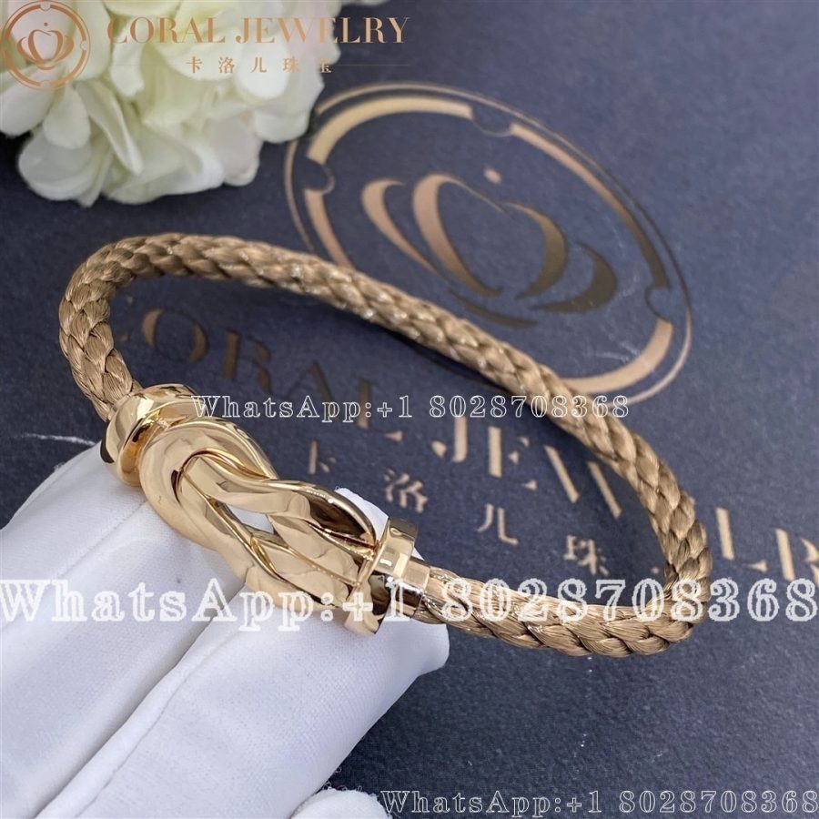 Fred Chance Infinie Bracelet Rose Gold Large Model Rose Gold Cable Coral (5)