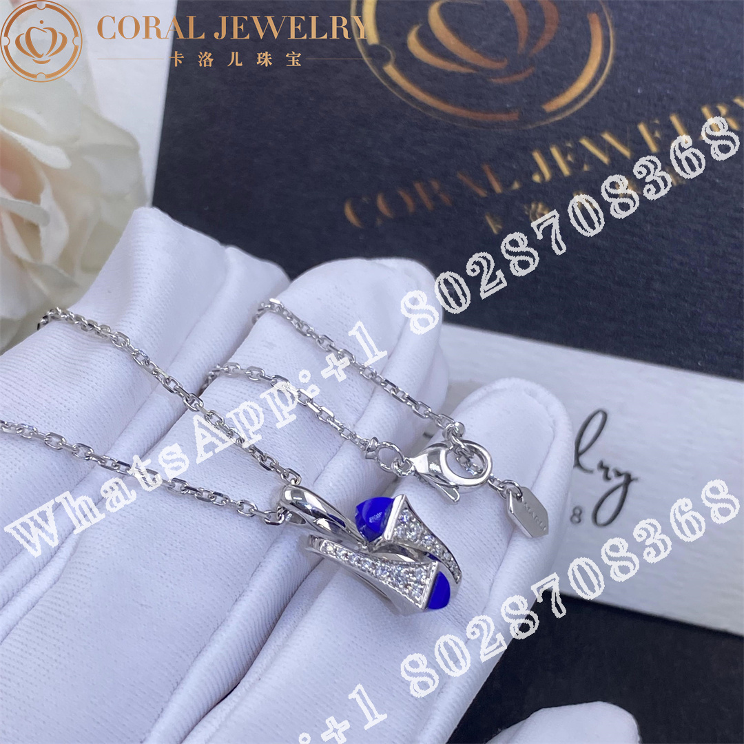 Marli Cleo Diamond Huggie Pendant In White Gold Lapis Lazuli Coral (11)