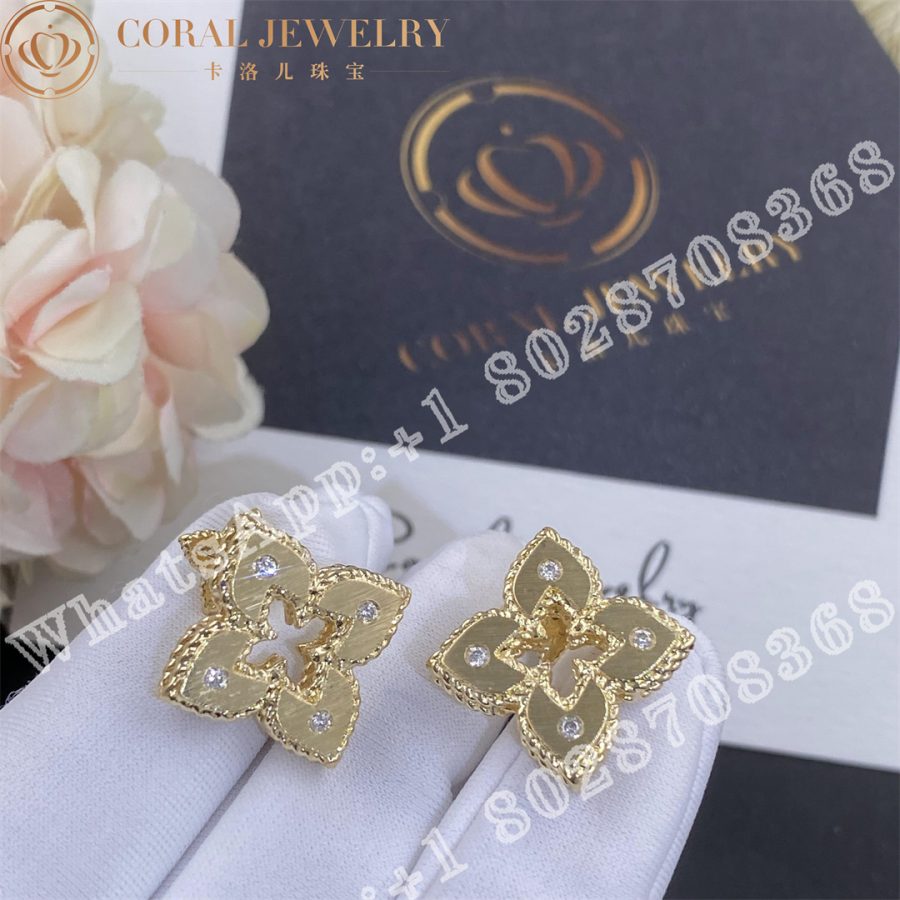 Roberto Coin Venetian Princess Earrings With Diamonds 20mm Coralo (3)