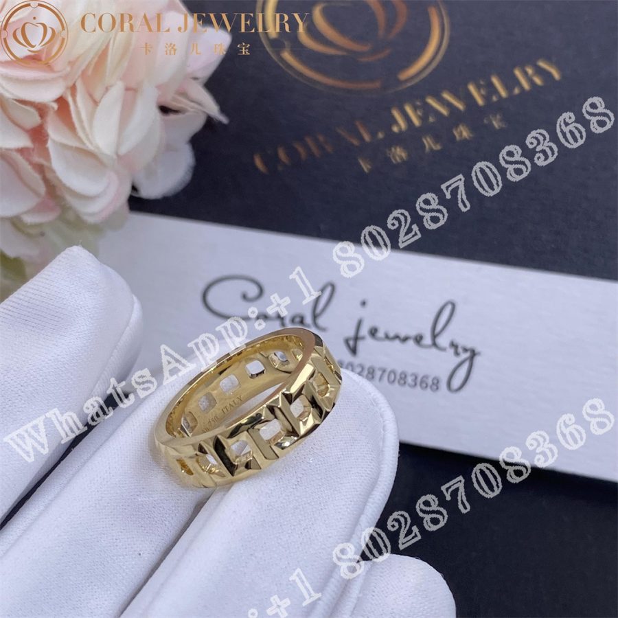 Tiffany T True Wide Yellow Gold Ring Coral (3)