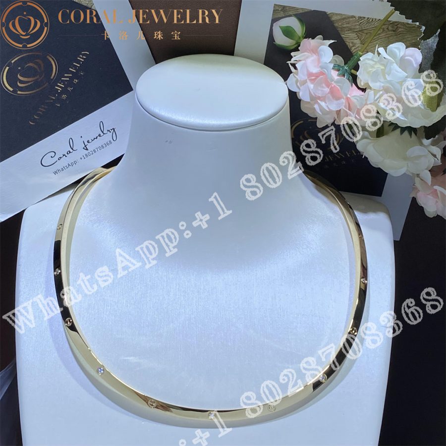 Cartier Love Necklace Yellow Gold Diamond Collar N7424355 Coral (3)