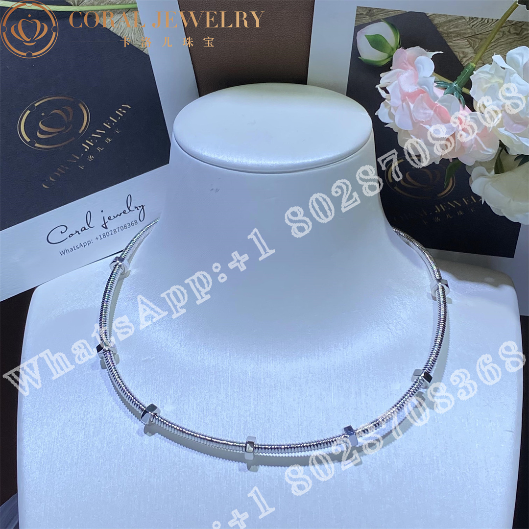 Cartier Ecrou De Cartier Necklace White Gold N7424398 Coral (1)